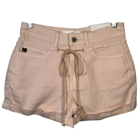 Kancan Azalea High Rise Draw String Shorts Pink Women’s Small - Picture 2 of 15